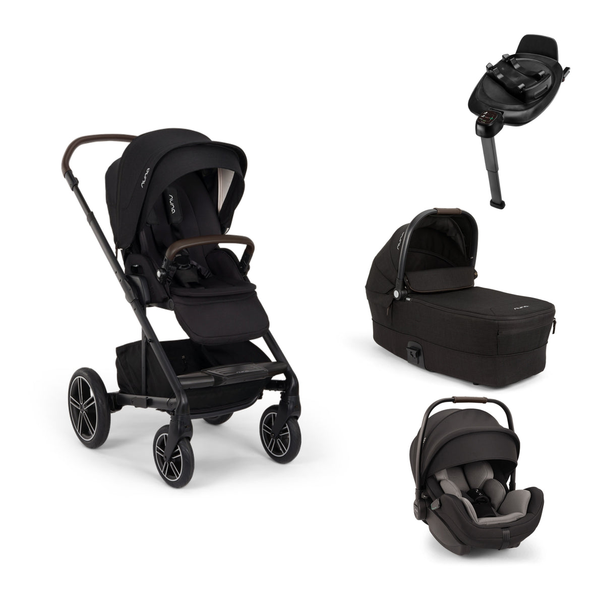 Nuna MIXX next Caviar 4in1 Bundle inkl. Babywanne, ARRA flex & BASE next