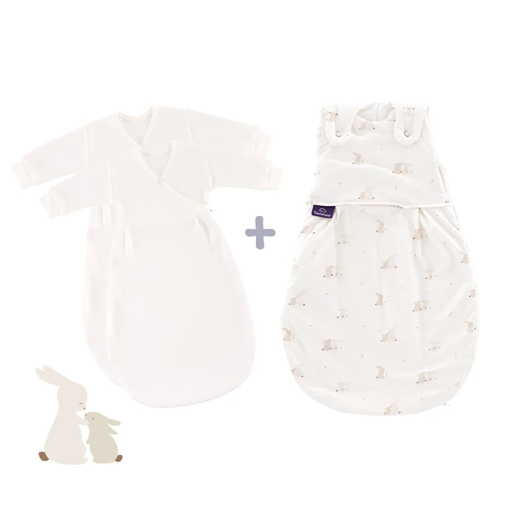 schlafsack 50 Ganzjahres-Schlafsack Set Hop Hop Bunny 50/56