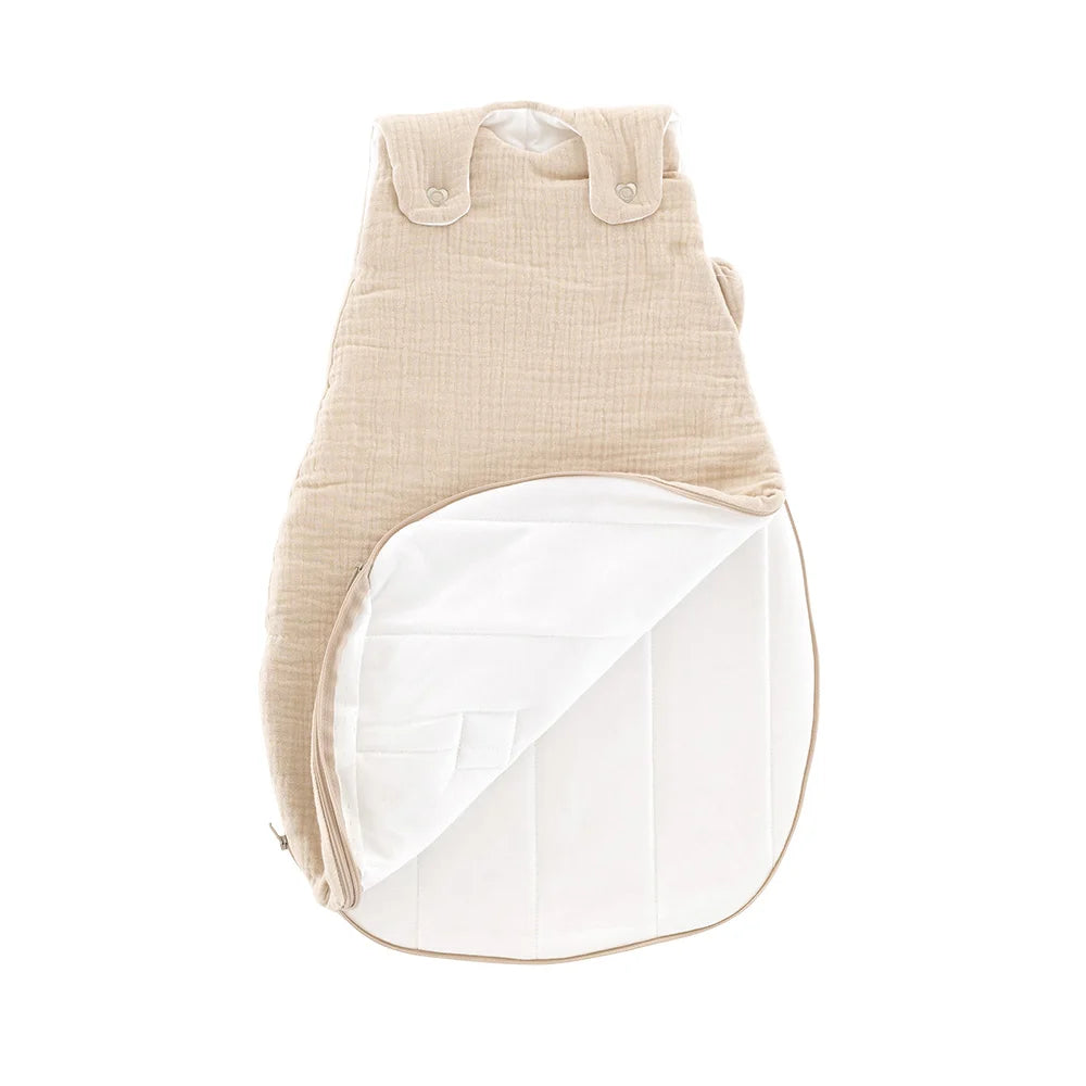 Träumeland Liebmich Musselin Ganzjahresschlafsack beige 50/56