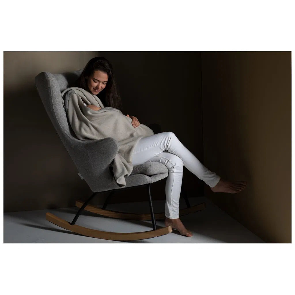 Quax Schaukel-/Stillsessel De Luxe Sand Grey