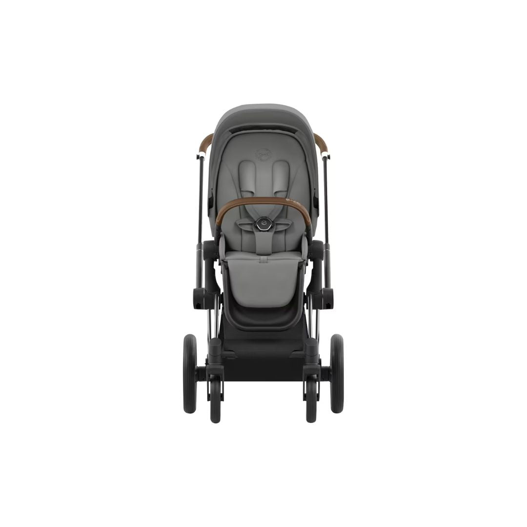 Cybex Priam Travel Bundle-Set 4in1 inkl Cloud T Plus Mirage Grey / Brown / Chrome