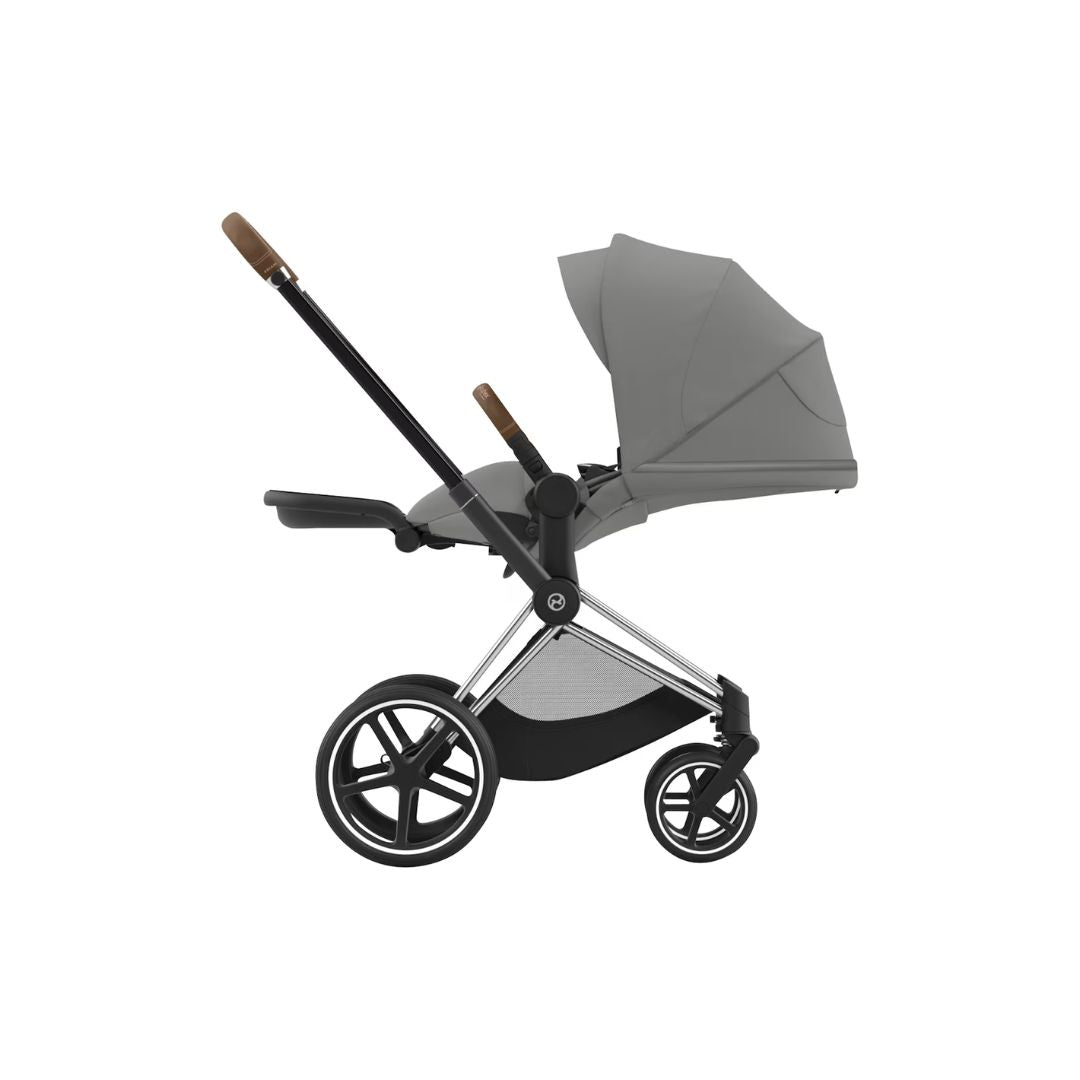 Cybex Priam Travel Bundle-Set 4in1 inkl Cloud T Plus Mirage Grey / Brown / Chrome