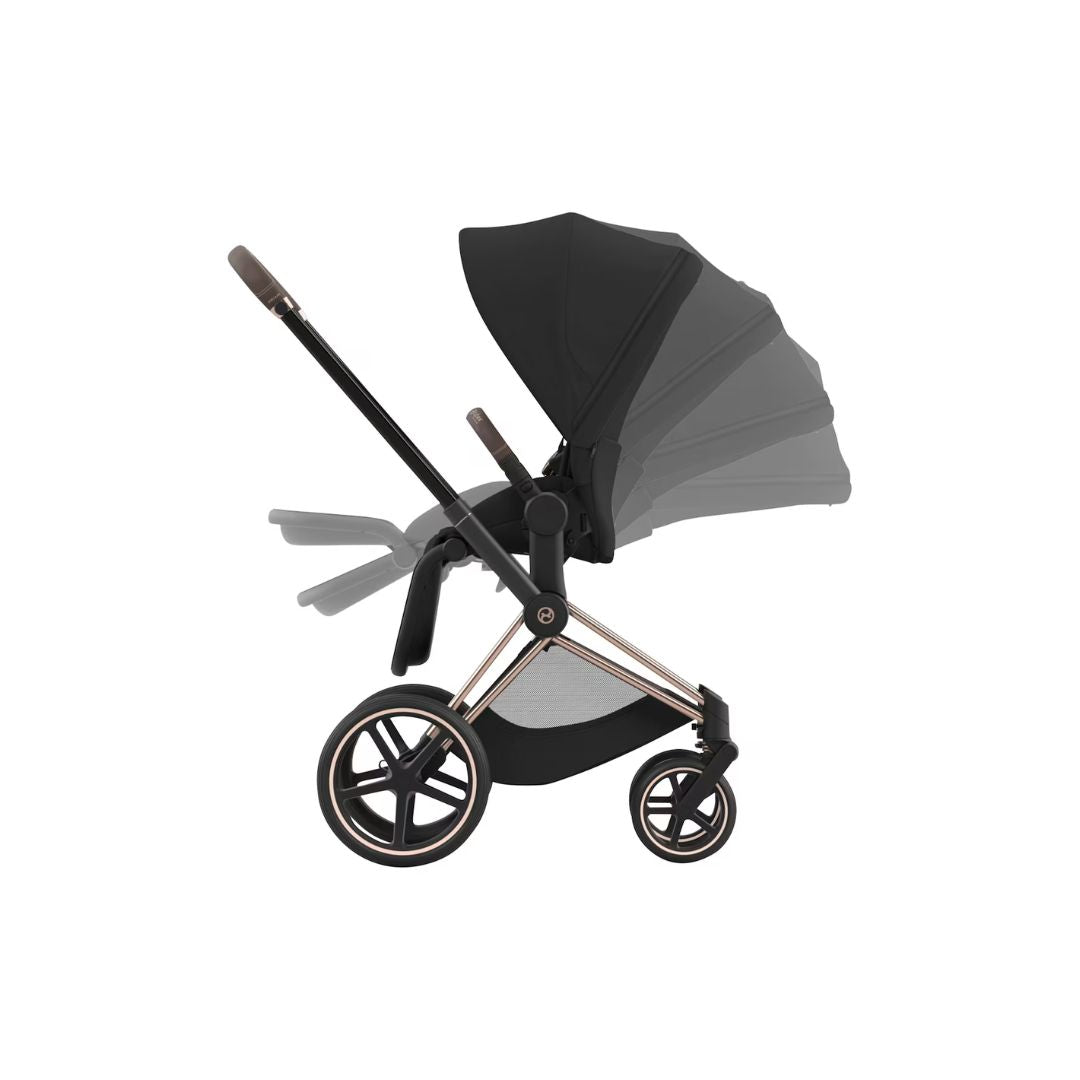 Cybex ePriam Travel Bundle-Set 4in1 inkl Cloud T Plus Rosegold / Sephia Black