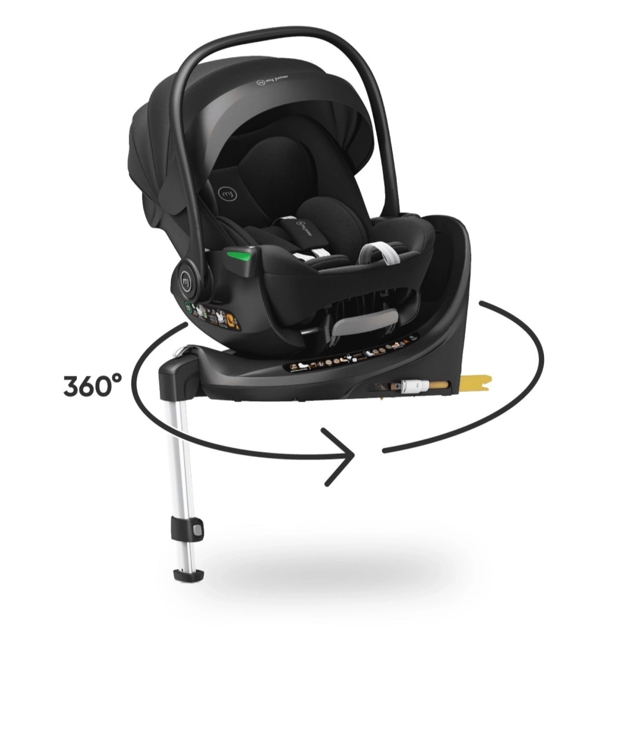 My Junior Mavi 4in1 Bundle-Set Pure Black inkl. Aura ergo i-Size