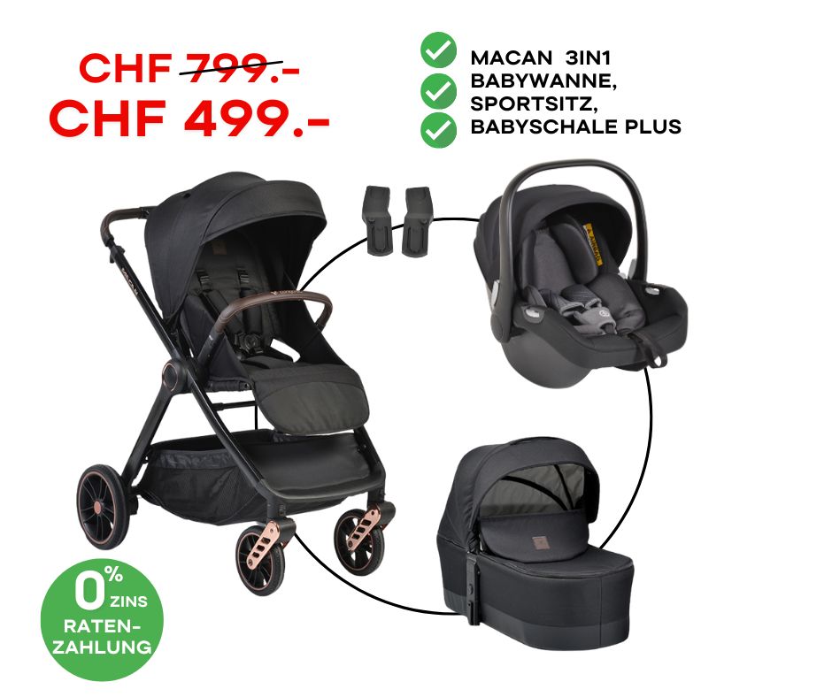 Macan Kombikinderwagen 3in1 Bundle Set