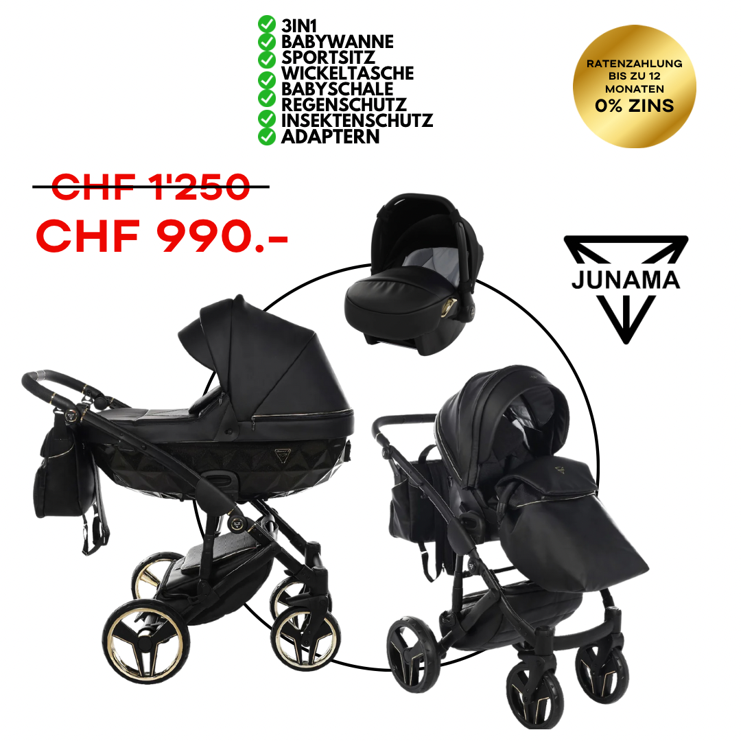 Junama Diamond Fluo 04 Bundle-Set 3in1 Black