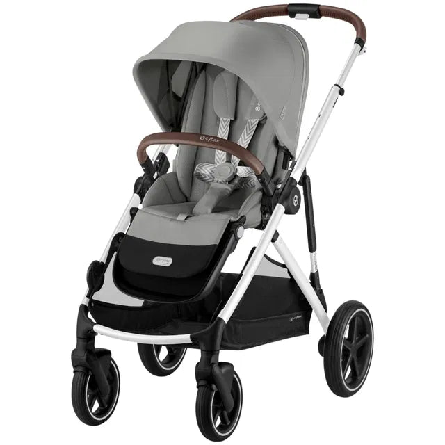 CYBEX Gazelle S Zwillingskinderwagen Bundle-Set 4in1 Stone Grey