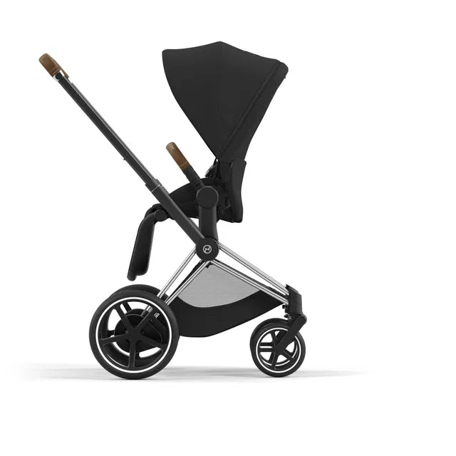 Cybex Chrome ePriam Travel Bundle-Set 4in1 inkl Cloud T Plus Chrome / Sephia Black