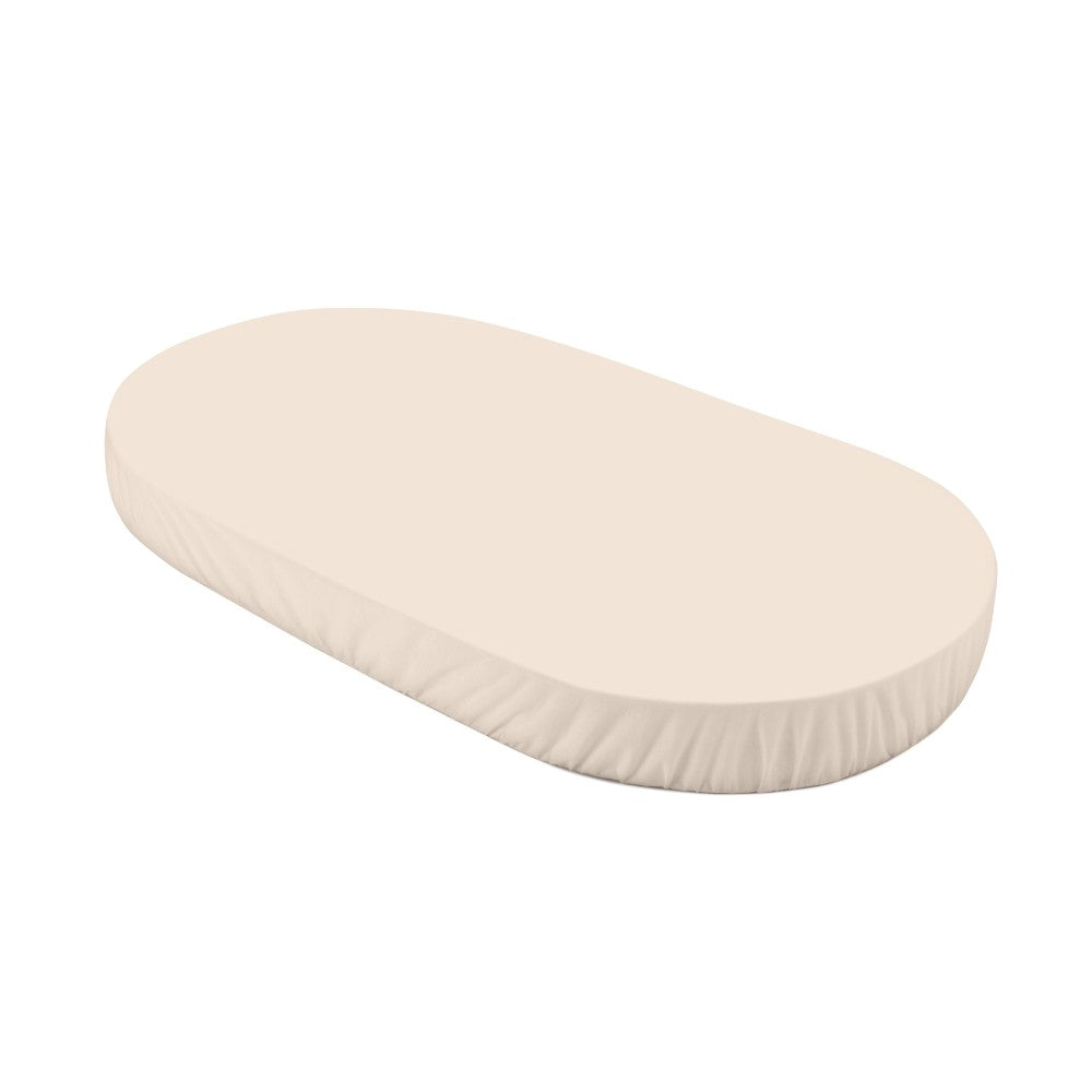 Spannbettlaken aus Baumwolle 124x73 cm – Oval Beige