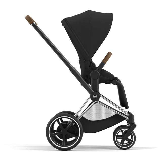 Cybex Chrome ePriam Travel Bundle-Set 4in1 inkl Cloud T Plus Chrome / Sephia Black