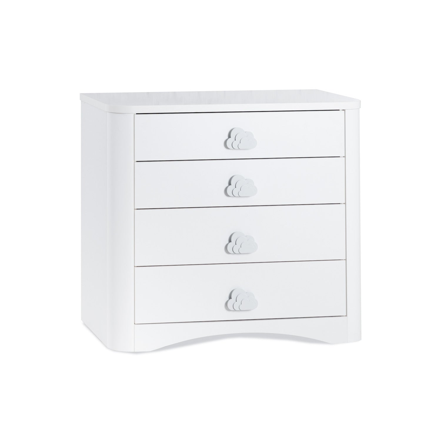 Babyzimmer Pori-Weiss Set inkl Babybett, Kommode, 2Türige Schrank & Matratze