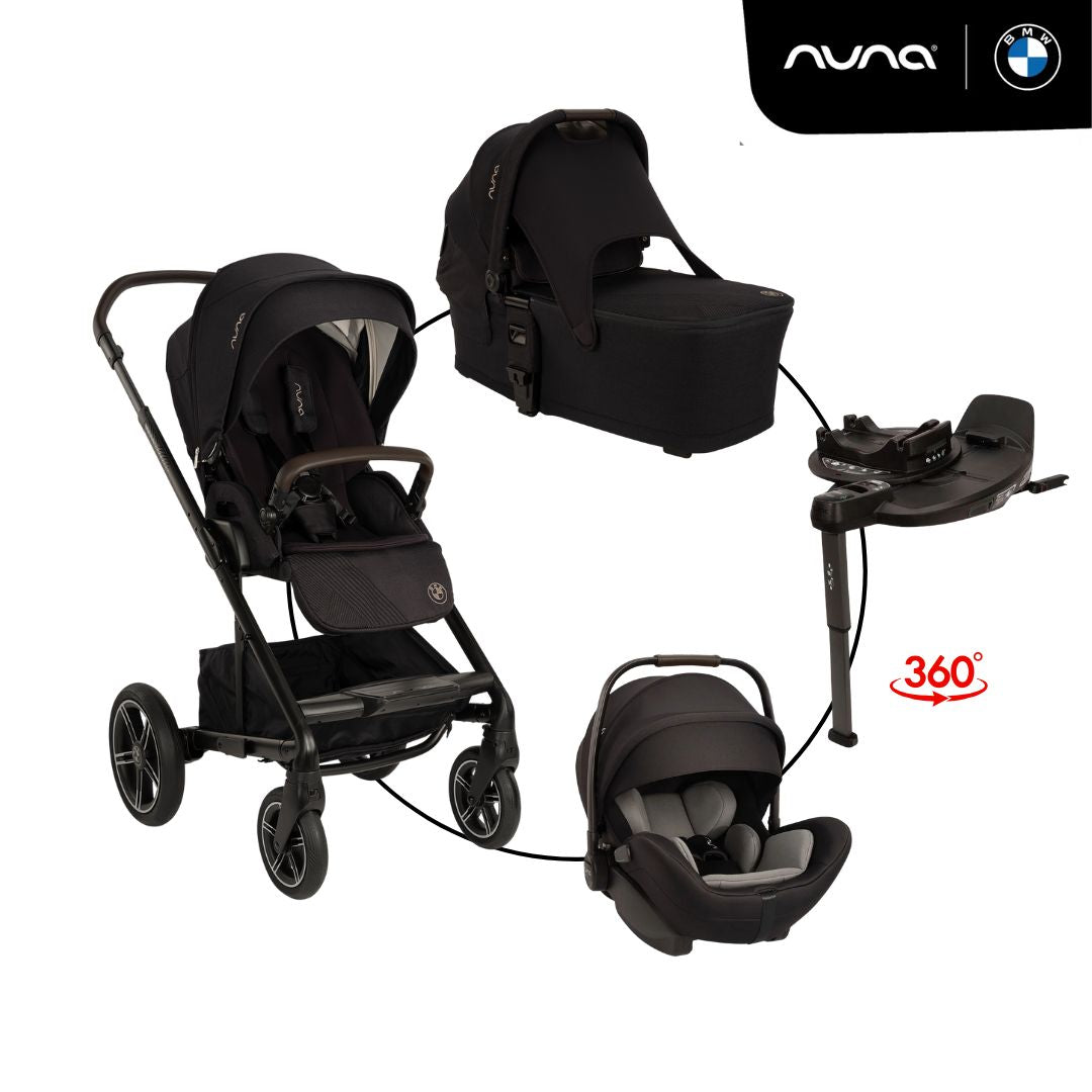 Nuna Bundle 4in1 mixx™ next bmw kollektion inkl Arra Flex & Base Curv 360°