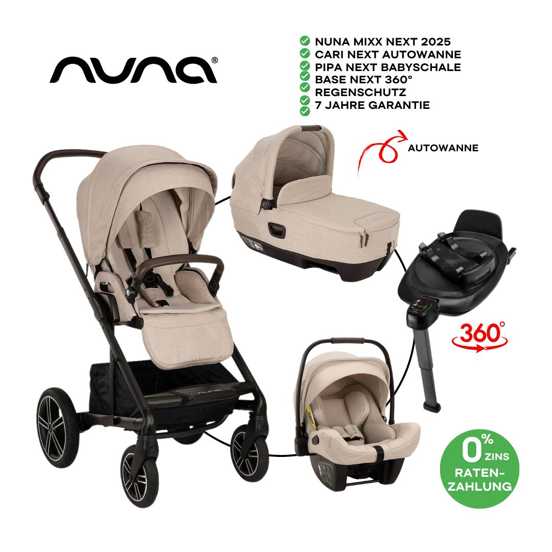 Nuna Mixx Next Bundle Set 4in1 inkl Cari Next & Pipa Next Biscotti