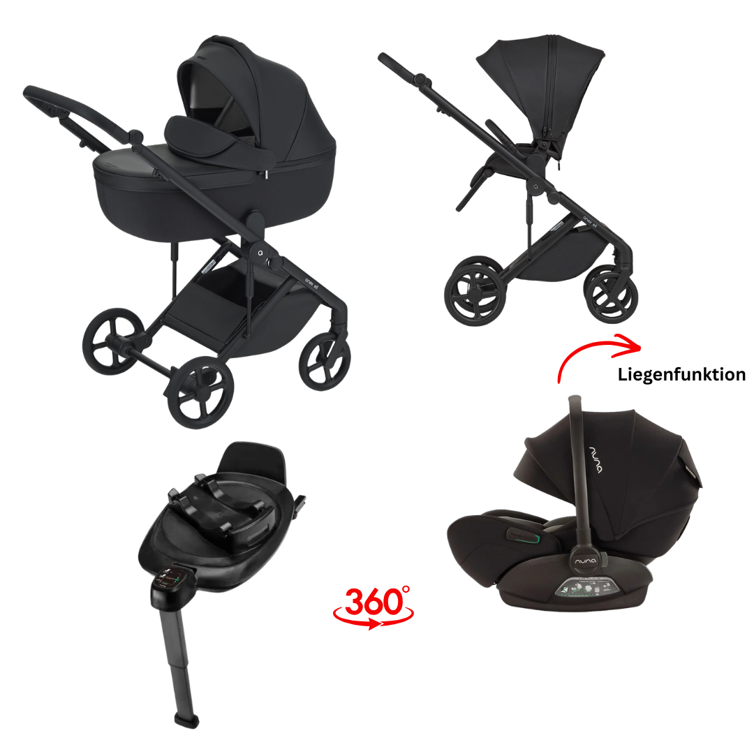 Anex Eli Midnight 4in1 Bundle Set inkl Babyschale & Isofix 360°
