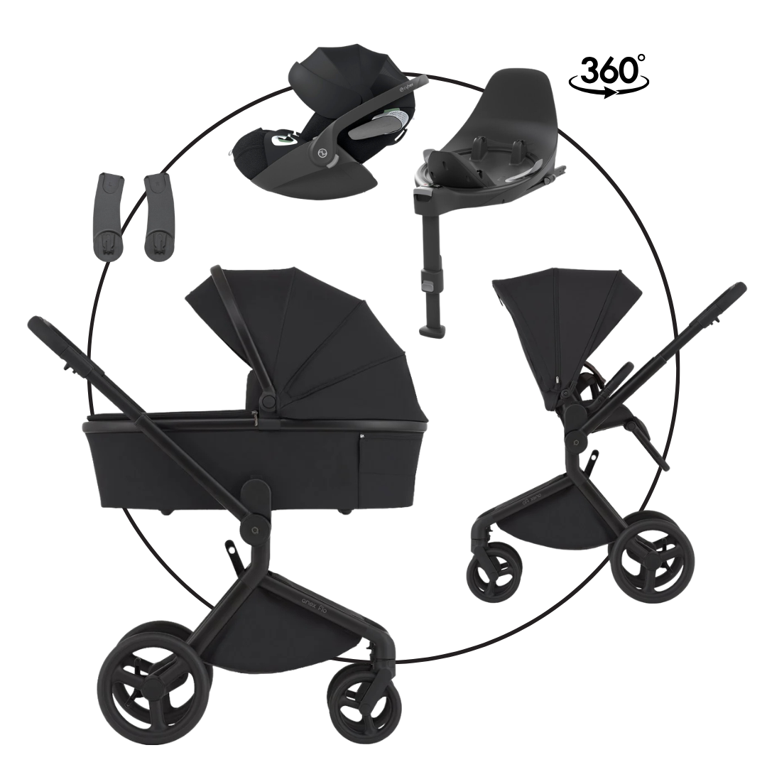Anex Flo Browny Bundle-Set 4in1 incluant Nuna Arra flex Siège Auto & Base Next