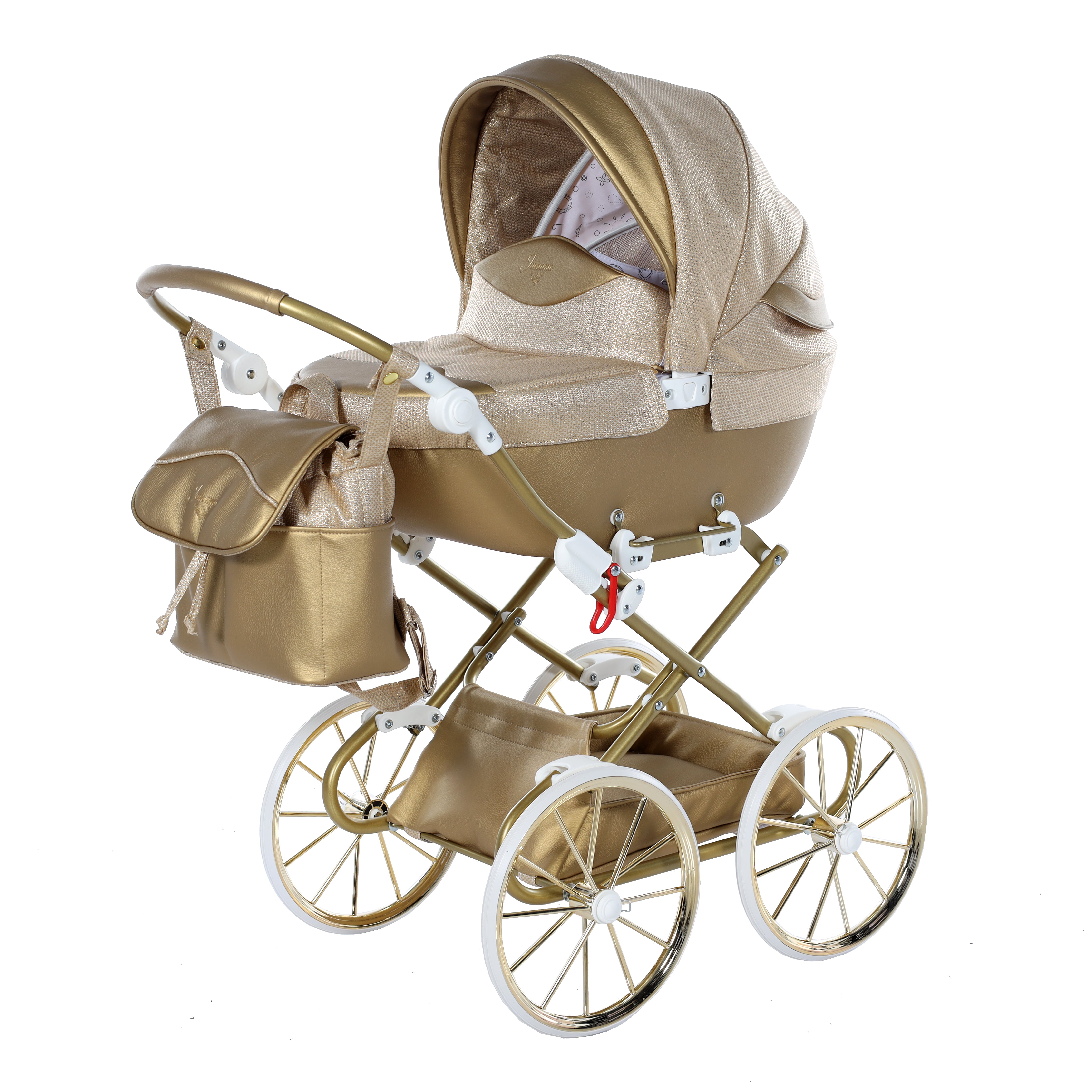 Junama Doll Pram - Gold