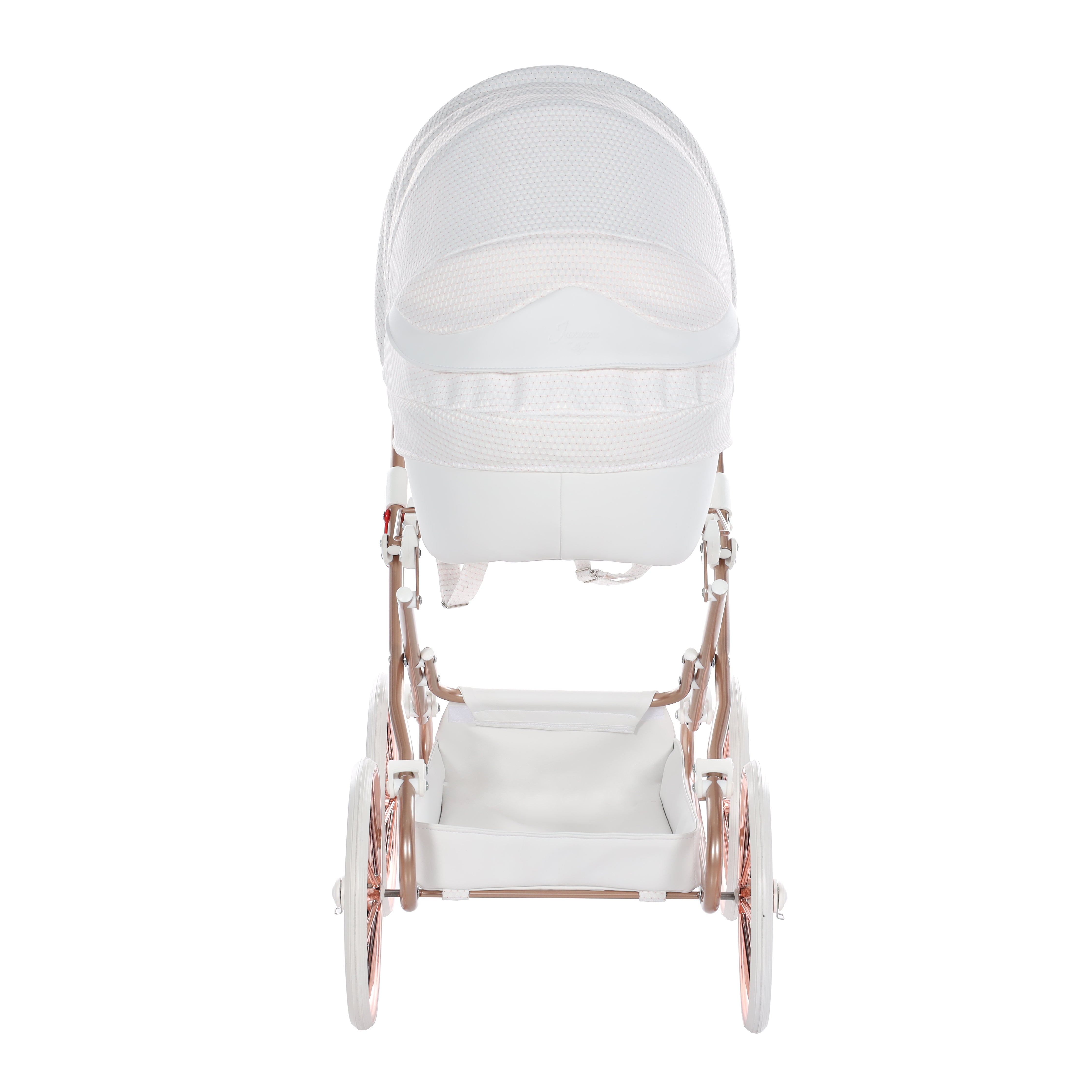 Junama Doll Pram - White Copper