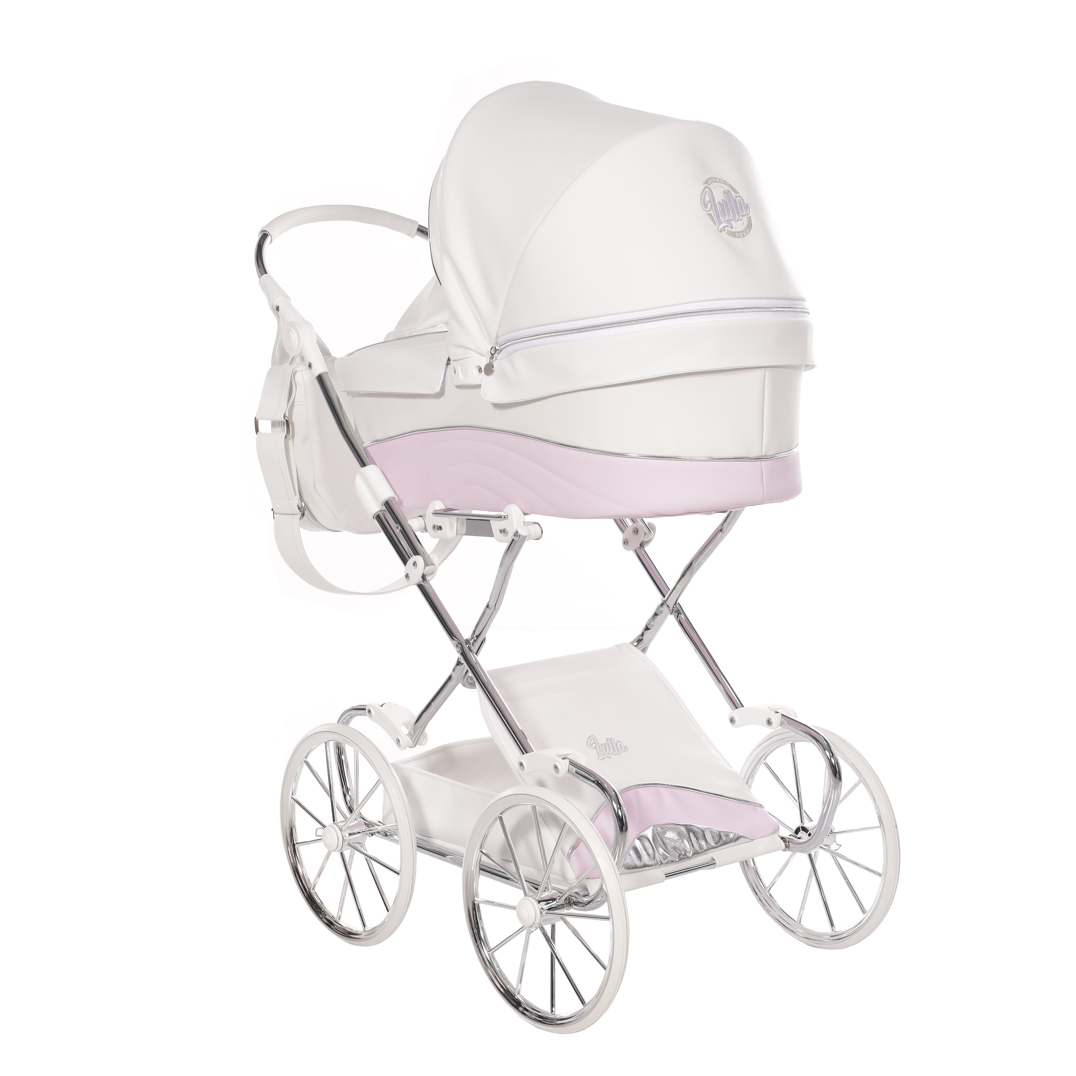 Junama Doll Pram - Lulla White Rose
