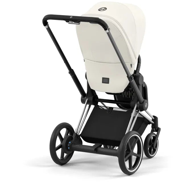 Cybex Chrome ePriam Travel Bundle-Set 4in1 inkl Cloud T Plus Chrome / Black / Off White