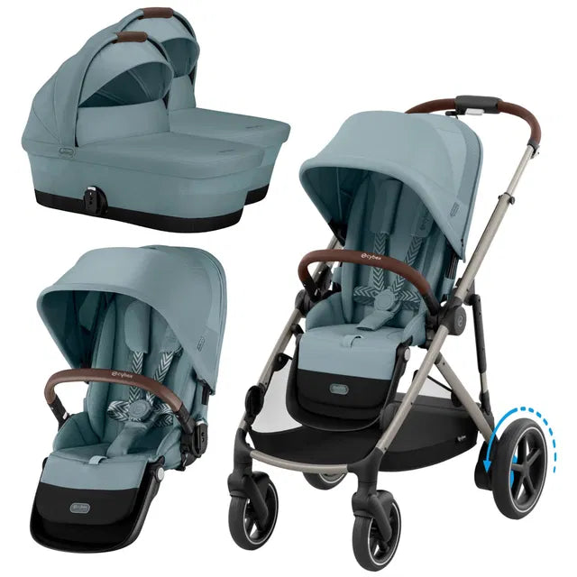 CYBEX eGazelle S Set Zwillinge moon black black