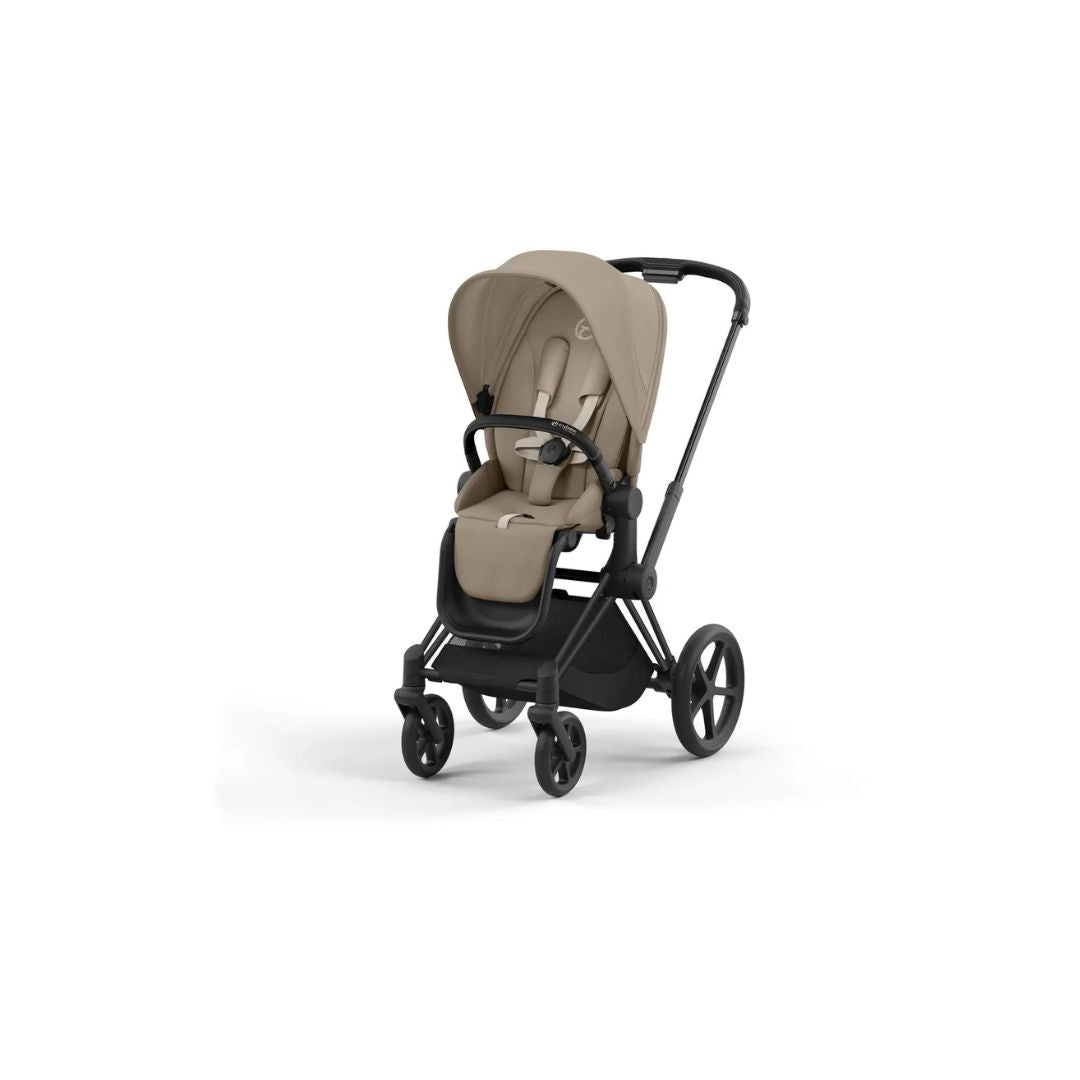 Cybex ePriam Black Travel Bundle-Set 4in1 inkl Cloud T Plus Cozy Beige / Black