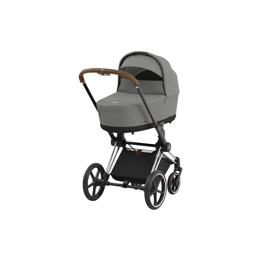 Cybex Priam Travel Bundle-Set 4in1 inkl Cloud T Plus Mirage Grey / Brown / Chrome