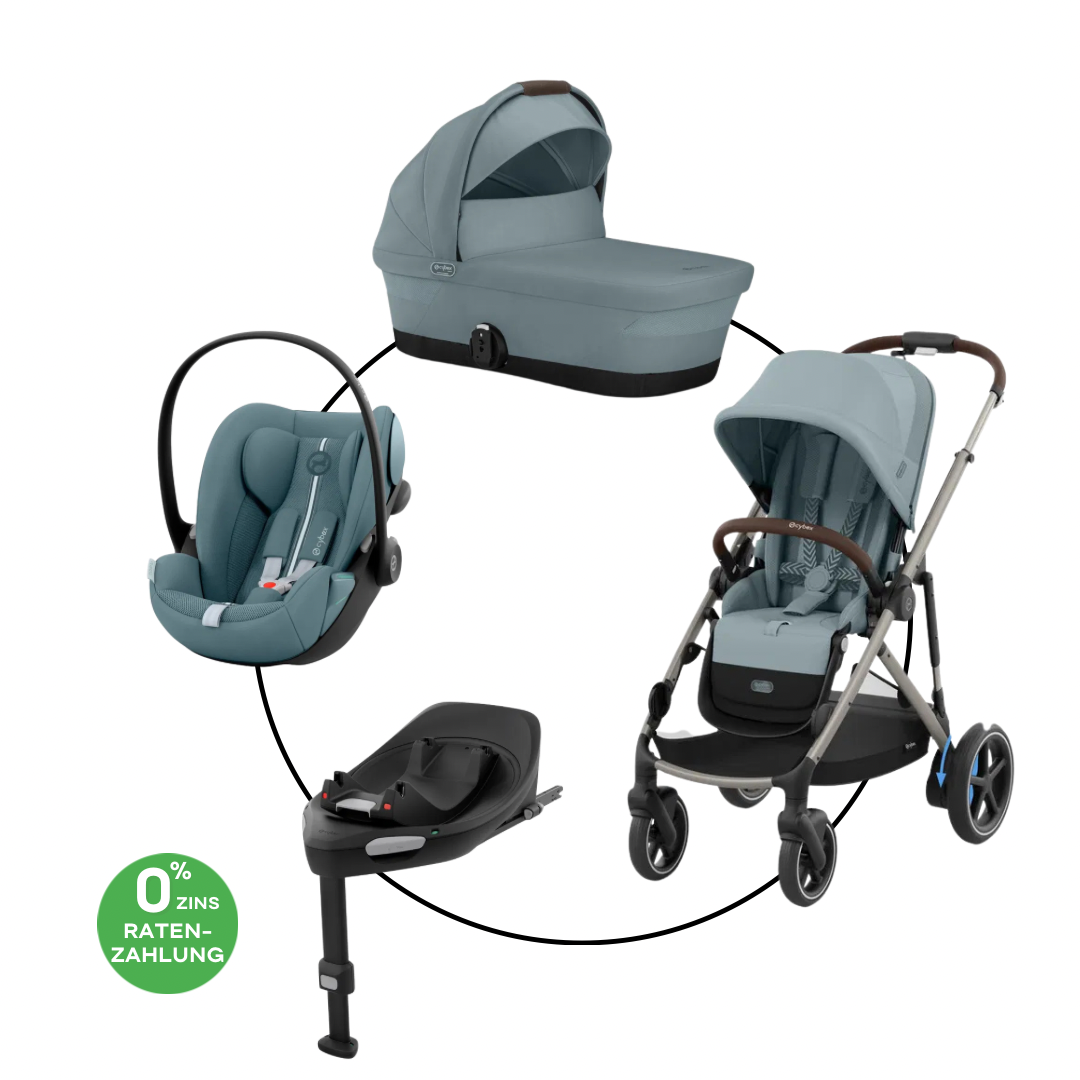 Cybex E-Gazelle Travel Bundle-Set 4in1 Moon Black