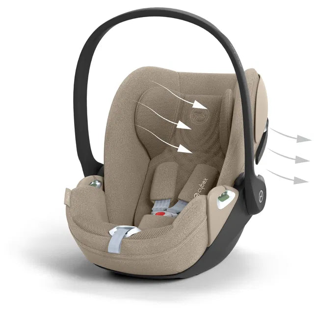 Cybex Priam Travel Bundle-Set 4in1 inkl Cloud T Plus Cozy Beige/ Brown /Chrome