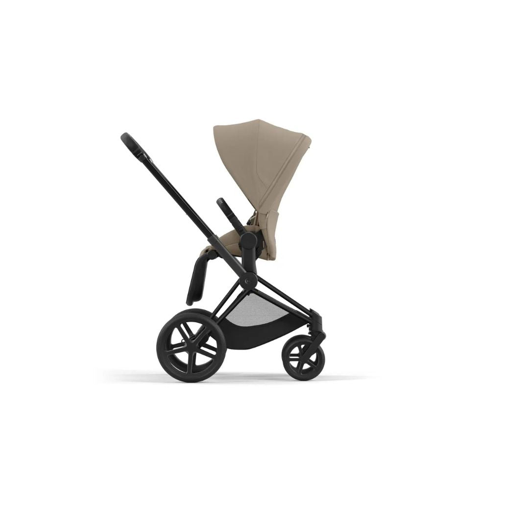 Cybex ePriam Black Travel Bundle-Set 4in1 inkl Cloud T Plus Cozy Beige / Black