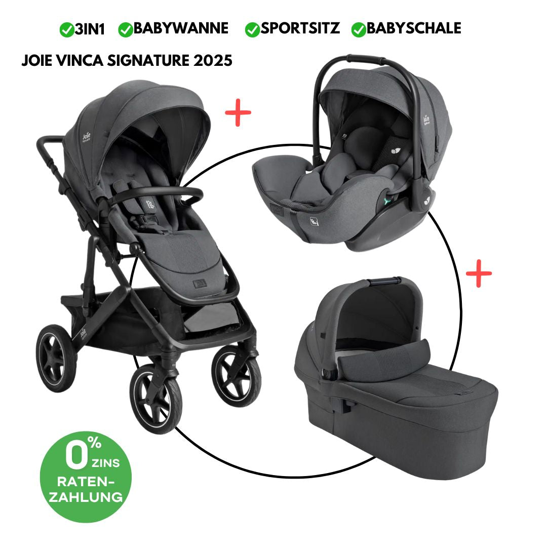 joie baby kinderwagen 3 in 1 Joie Vinca Signature Bundle 3in1 Ebony