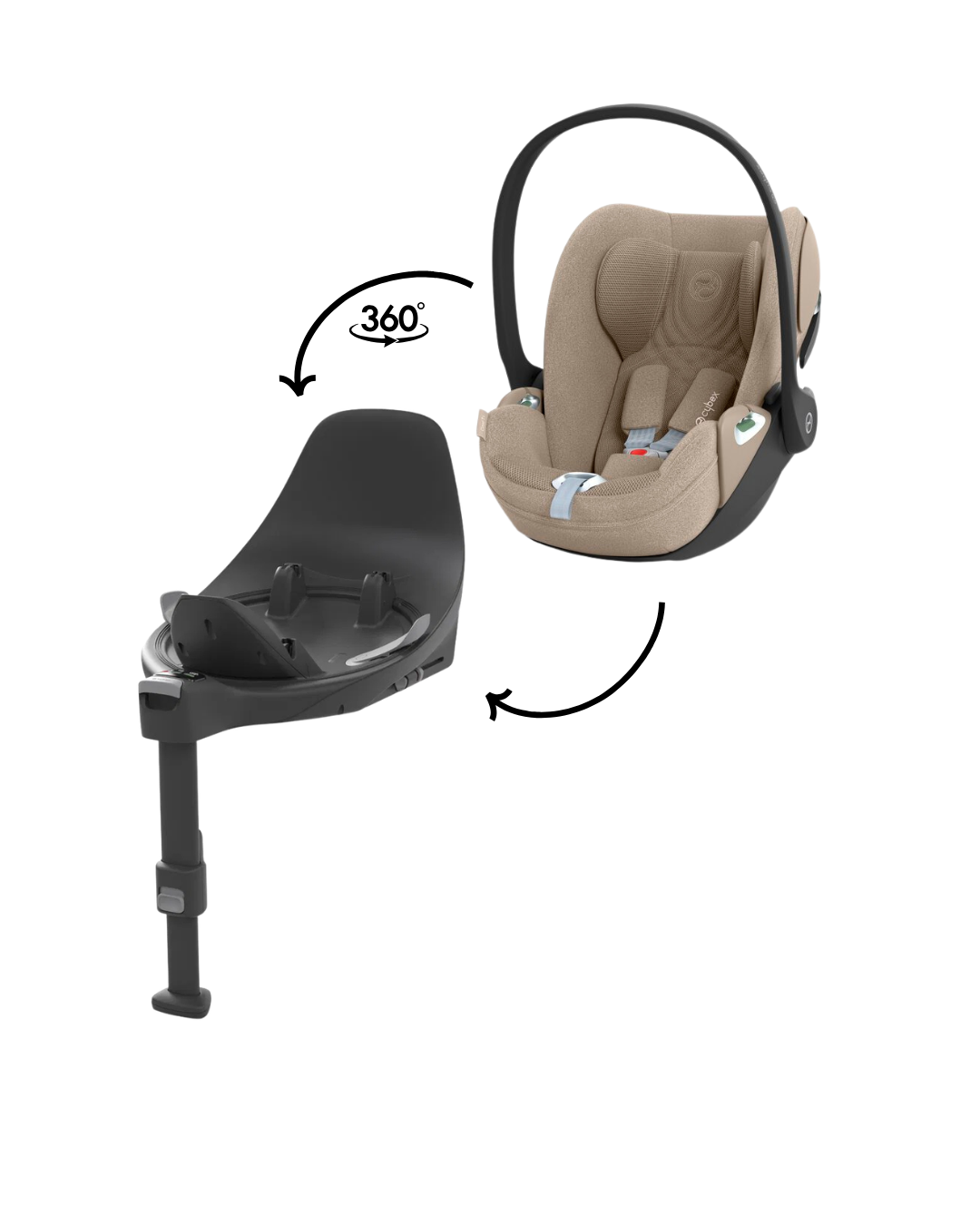 CYBEX Cloud T i-Size avec Base T Mirage Grey