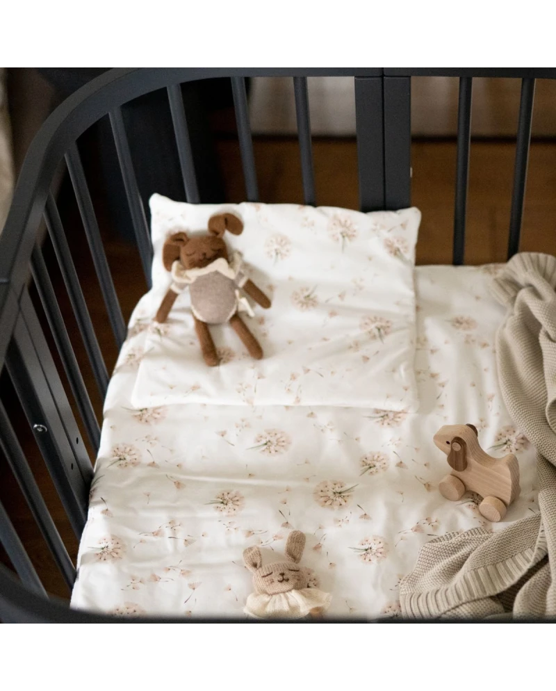 Babyhörnchen 2in1 Decke und Kissen – Pusteblumen