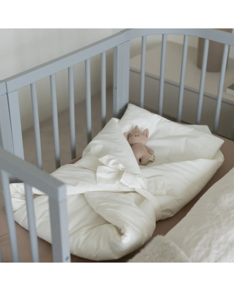 Babyhörnchen 2in1 Decke und Kissen – Ecru Basic