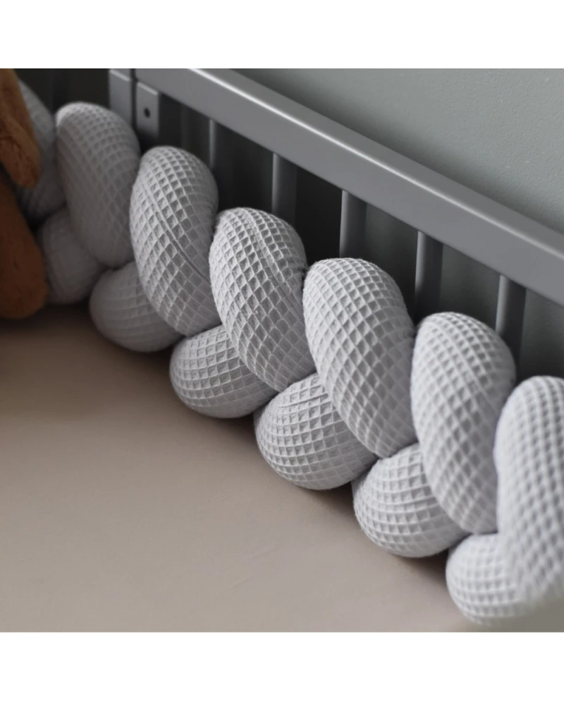 Bettschlangen 210 cm Waffel – Grau