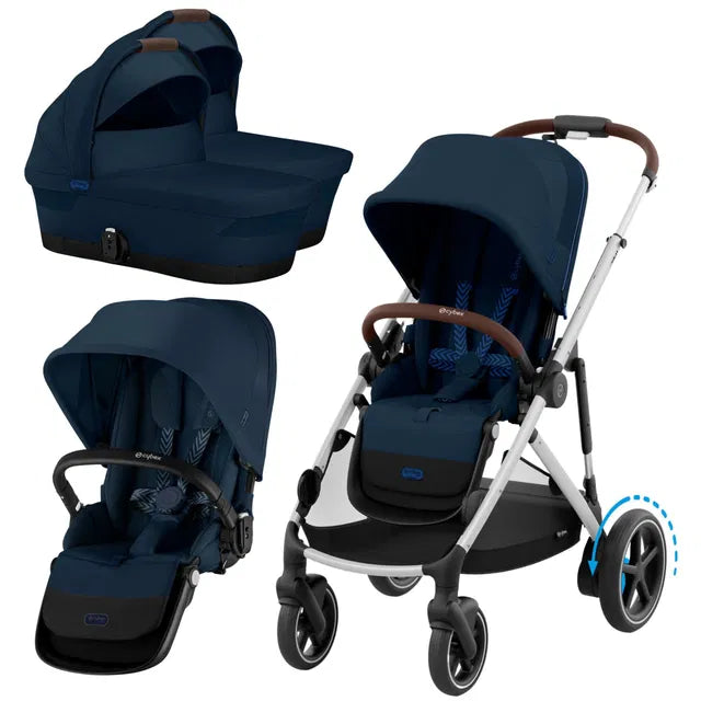 CYBEX eGazelle S Set Zwillinge moon black black