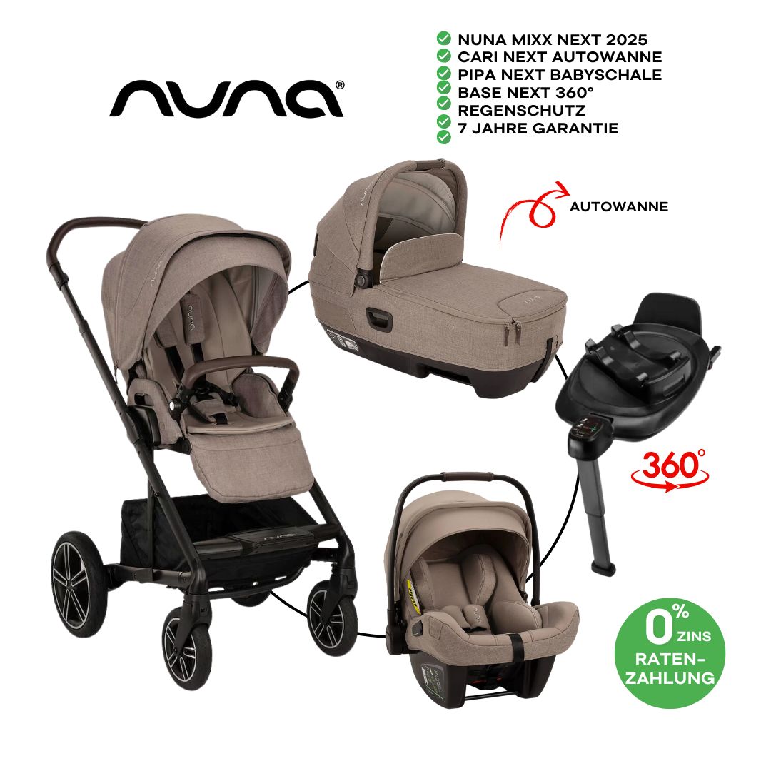 Nuna Mixx Next Bundle Set 4in1 inkl Cari Next & Pipa Next Cedar