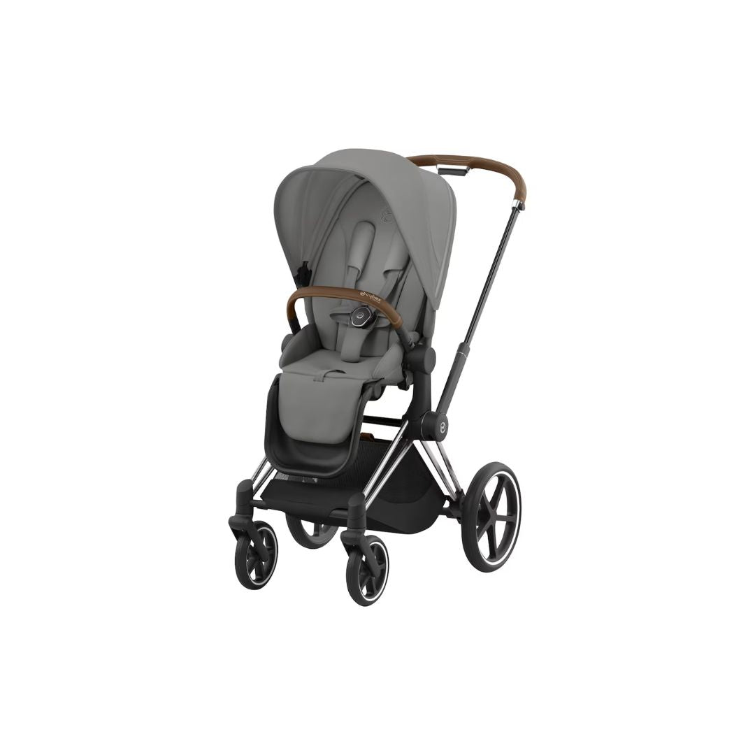 Cybex Priam Travel Bundle-Set 4in1 inkl Cloud T Plus Mirage Grey / Brown / Chrome