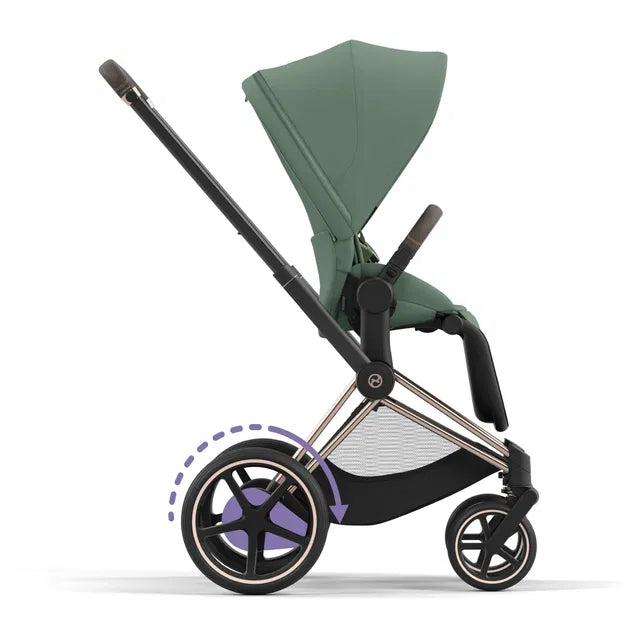 Cybex ePriam Travel Bundle-Set 4in1 inkl Cloud T Plus Rosegold / Leaf Green