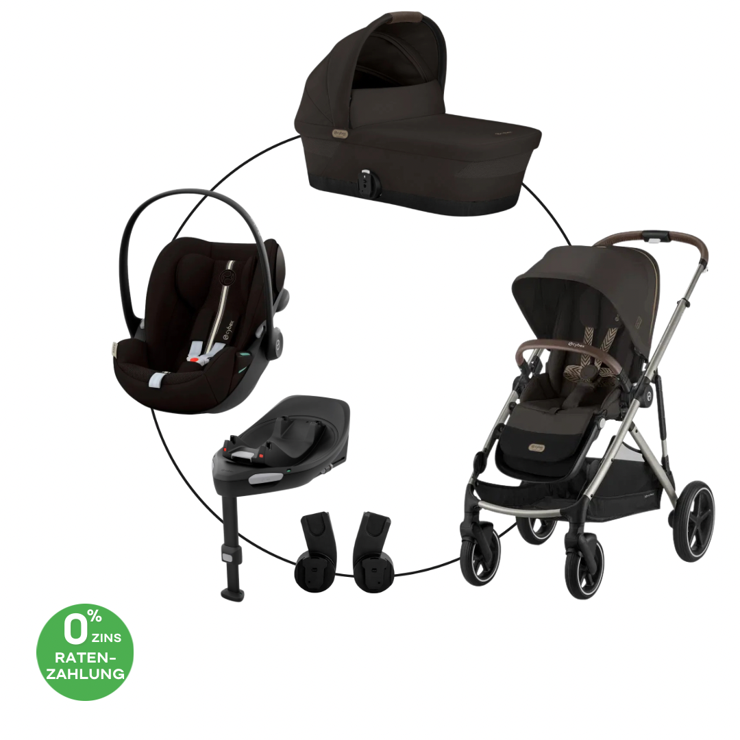 Cybex Gazelle S Bundle-Set 4in1 Moon Black
