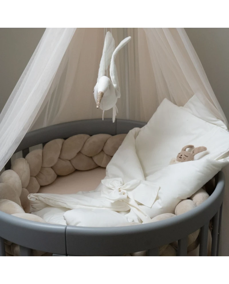 Babyhörnchen 2in1 Decke und Kissen – Ecru Basic