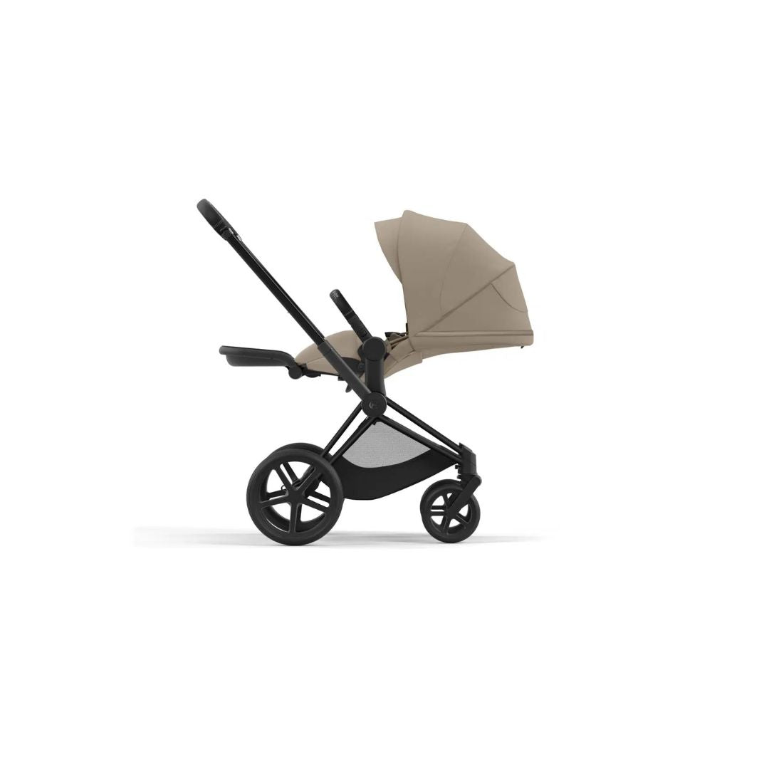 Cybex ePriam Black Travel Bundle-Set 4in1 inkl Cloud T Plus Cozy Beige / Black