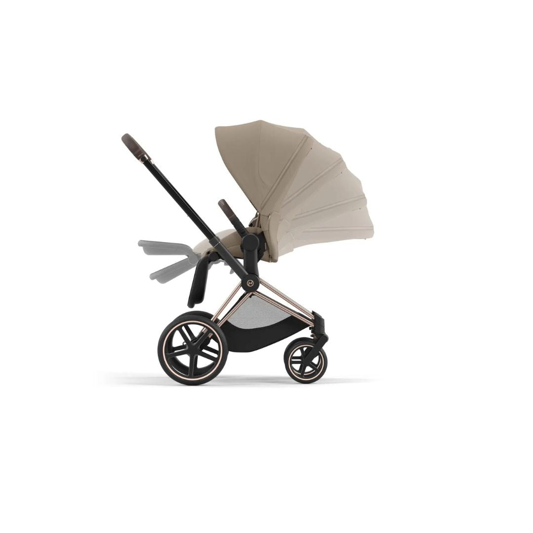 Cybex ePriam Rose Travel Bundle-Set 4in1 inkl Cloud T Plus Cozy Beige /