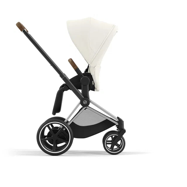 Cybex Chrome ePriam Travel Bundle-Set 4in1 inkl Cloud T Plus Chrome / Off White