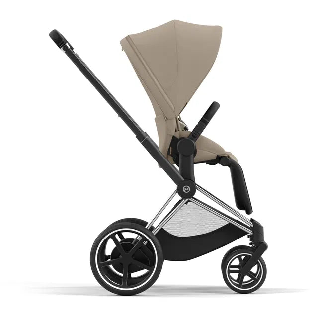 CYBEX ePriam 2.0 Chrome Black Kombikinderwagen cozy beige beige