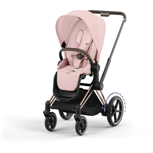 Cybex ePriam Travel Bundle-Set 4in1 inkl Cloud T Plus Rosegold / Peach Pink