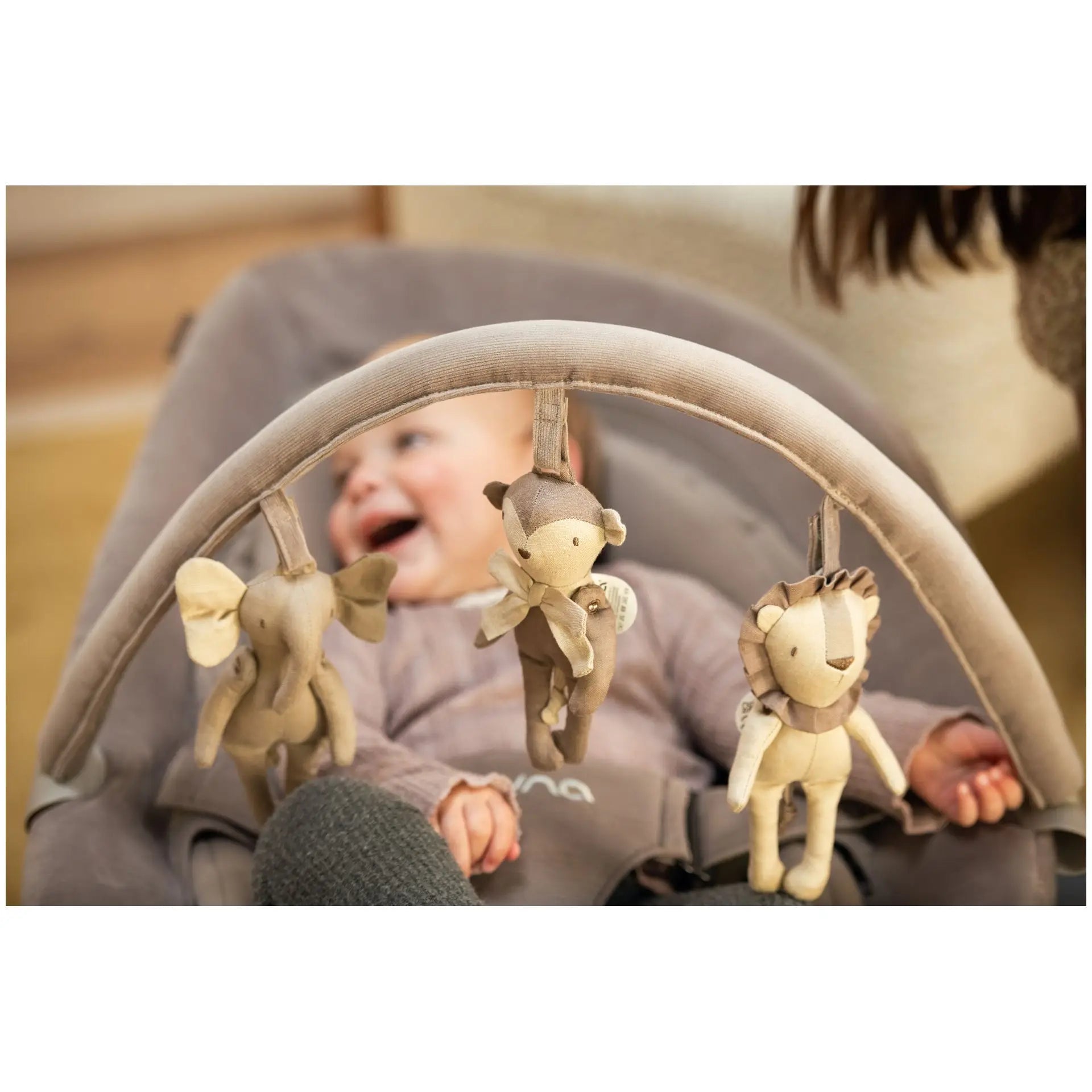 Nuna Babywippe leaf grow mit Spielbügel Teddy