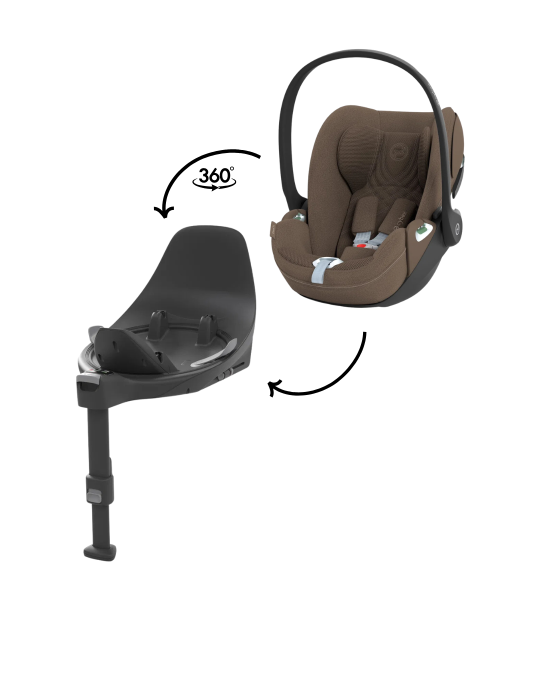 CYBEX Cloud T i-Size avec Base T Coconut Brown