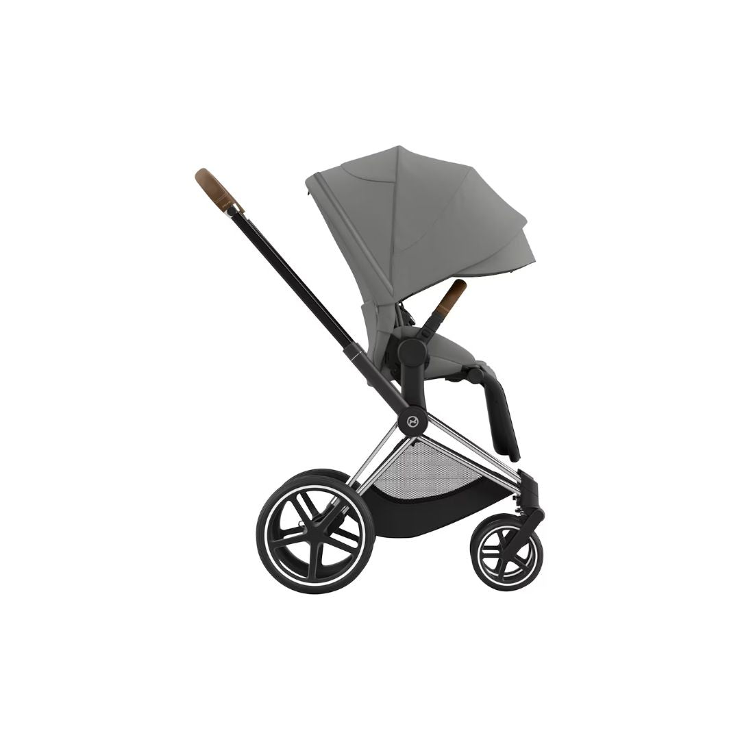Cybex Priam Travel Bundle-Set 4in1 inkl Cloud T Plus Mirage Grey / Brown / Chrome
