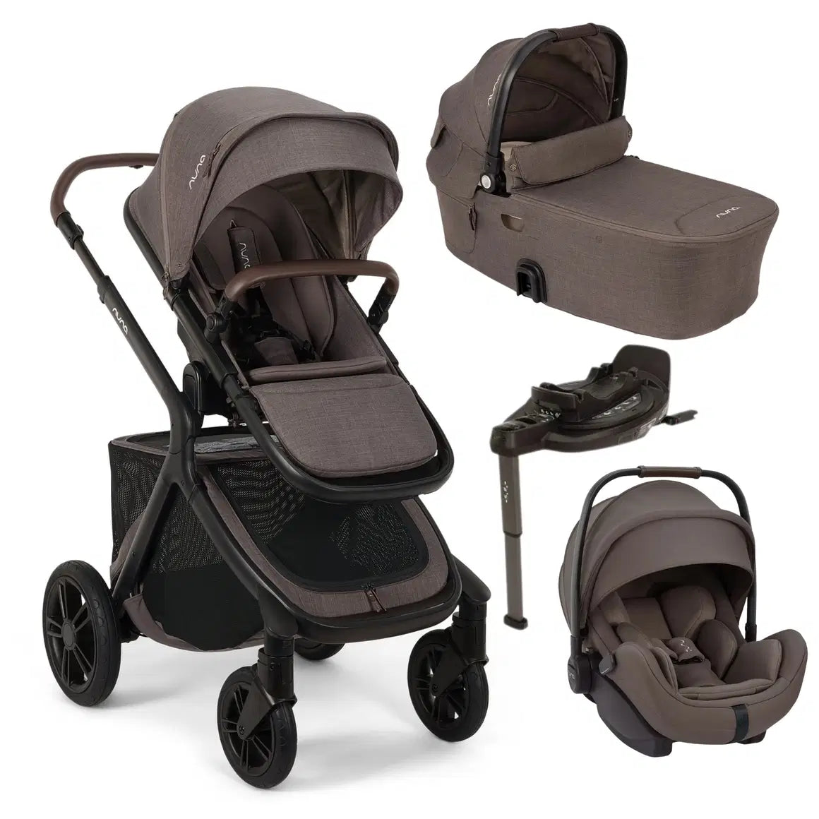 Nuna Demi Icon Bundle-Set 4in1 inkl. Arra Flex & Base Curv Chestnut
