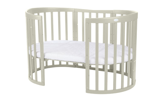 Lit Bébé 7en1 Ovale Olive – incluant Matelas